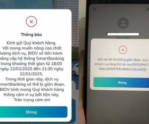 Gần Tết, app ngân hàng thi nhau bận 'bảo trì' đột xuất