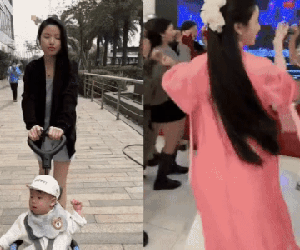 Vợ Quang Hải lộ mặt mộc kém sắc đưa con trai đi dạo, nhan sắc khác hẳn lúc 'lên đồ' quẩy tưng bừng tất niên