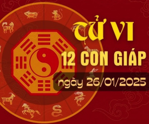 Tử vi Chủ nhật 26/1/2025 của 12 con giáp: Mùi rủng rỉnh, Dần hao hụt