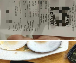 4 con sò điệp giá hơn 1,4 triệu đồng, quán ăn ở Vũng Tàu 'bị soi'