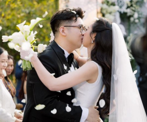 Hoa hậu Kỳ Duyên vừa bí mật tổ chức lễ cưới: Dâu rể khoá môi cực ngọt, khách mời vỏn vẹn 50 người