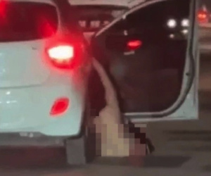 Những dấu hiệu vi phạm trong vụ clip cô gái rơi khỏi ô tô khi xe đang chạy