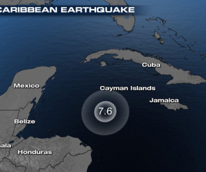Cảnh báo sóng thần được ban bố sau vụ động đất mạnh 7,6 độ richter tại vùng biển Caribbean