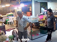 Người đàn ông phải khâu 13 mũi trên mặt vì bị cánh quạt văng trúng