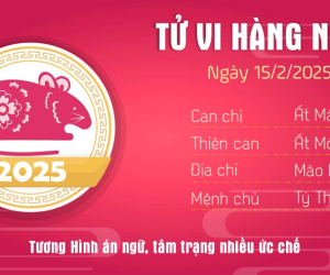 Tử vi thứ 7 ngày 15/2/2025 của 12 con giáp: Tị quyết tâm, Hợi nhanh nhẹn
