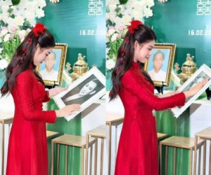 Con gái là ca sĩ ôm di ảnh Phi Nhung, bật khóc trong ngày cưới