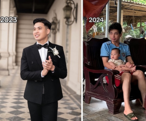 Bức ảnh vợ khoe chồng sau cưới khiến dân mạng suy ngang: 'Từ tổng tài xuống tổng vệ sinh, tưởng anh là người đẻ nữa'