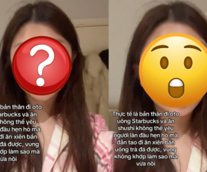 2,2 triệu người cùng hóng: Cô gái đi ô tô, uống Starbucks tuyên bố không yêu người lần đầu hẹn hò rủ uống trà đá
