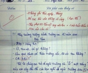 Học sinh tiểu học viết văn tả trường em 10 năm sau bị chấm 0 điểm, còn phải nộp bản kiểm: Đọc đoạn kết mà ai cũng 'ngã ngửa'