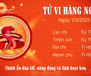 Tử vi thứ Hai ngày 3/3/2025 của 12 con giáp: Mão thuận lợi, Dậu khó khăn