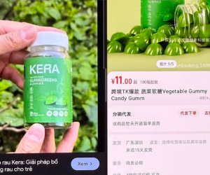 Kẹo rau củ Kera bất ngờ xuất hiện trên nền tảng bán hàng Trung Quốc, doanh nghiệp nói gì?