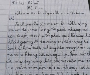 Học sinh tiểu học tả mẹ 'uốn éo trên giường' khiến cư dân mạng ngượng chín mặt: Đọc đến đoạn kết thì ai cũng ngã ngửa