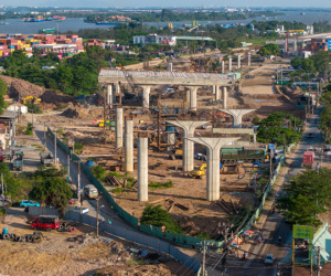 Cận cảnh công trường nút giao 1.831 tỷ đồng đường Vành đai 3 TPHCM