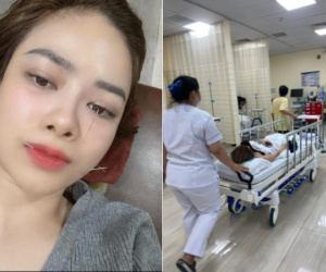 Ca sĩ Dương Hoàng Yến bị liệt dây thần kinh số 7
