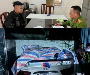 Thái Bình: Thanh niên gây tai nạn bỏ trốn về nhà dùng bạt che đậy xe nhằm che giấu