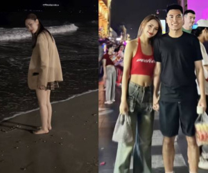 Bắt gặp MC Huyền Trang Mù Tạt hẹn hò với cầu thủ nổi tiếng, vóc dáng nàng WAG bị dìm không thương tiếc