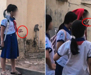Sở GD-ĐT chỉ đạo 'nóng' vụ nhóm nữ sinh tiểu học hút thuốc lá trong trường