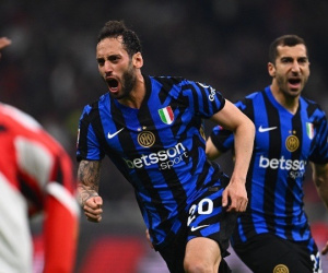 Inter thoát thua AC Milan nhờ siêu phẩm của Calhanoglu