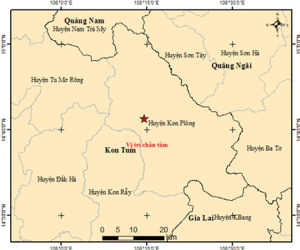 Liên tiếp 6 trận động đất ở Kon Tum