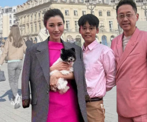 Nàng hậu làm dâu hào môn khoe ảnh gia đình ba người nắm tay: Cậu con trai 14 tuổi cao 1m85 gây sốt MXH