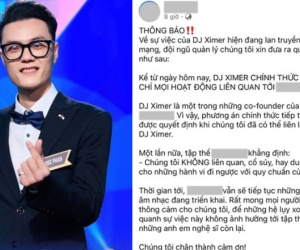 DJ Ximer chính thức bị đình chỉ mọi hoạt động liên quan đến nơi làm việc