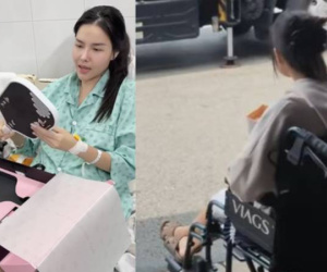 Kỳ Hân - vợ Mạc Hồng Quân lộ diện trên giường bệnh sau chấn thương gãy xương đùi, nói thẳng một điều về pickleball