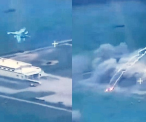 Tiết lộ đoạn video sốc về phi vụ ném bom của Su-34 Nga