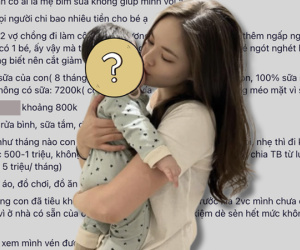 Tiền sữa hàng tháng cho con 'bóp nát' ngân sách chi tiêu của đôi vợ chồng lương 18 triệu