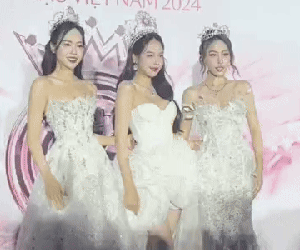Khoảnh khắc Thanh Thuỷ lép vế trước 2 Á hậu Vbiz, visual đỉnh chóp mà bị 'dìm' thế này