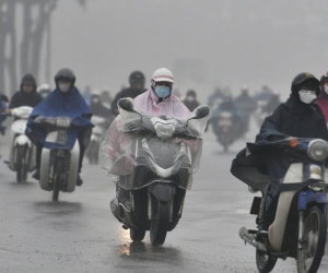 Gió mùa đông bắc đang về, miền Bắc bắt đầu mưa lớn