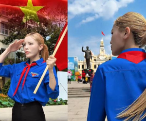 HH Kỳ Duyên chính thức lên tiếng khi bị nói thiếu hiểu biết vì diện áo đoàn viên cùng khăn quàng đỏ