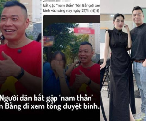 Tôn Bằng đi xem diễu binh, xuất hiện với ngoại hình gây bất ngờ sau 1 năm ly hôn với Hằng Du Mục