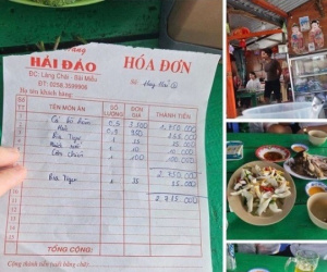 Mạng xã hội lại dậy sóng với hoá đơn thể hiện 'cá bò hòm 3,5 triệu đồng/kg' ở Nha Trang