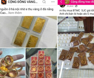 Cảnh giác với các thủ đoạn lừa đảo khi mua, bán vàng bạc online