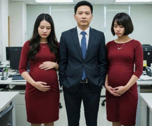 Cả công ty cùng đi du lịch, 3 tháng sau 2 thư ký sát cánh bên sếp tổng Linh và Vy đều thông báo mình có bầu