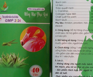 Phát hiện 3 chất cấm trong viên nang giảm cân Hồng Hạc Phục Linh