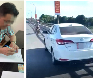 Xử phạt người đàn ông dừng ô tô trên cầu làm hành động khiến nhiều người bức xúc