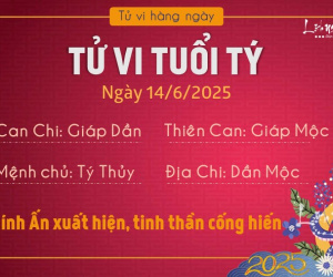 Tử vi thứ 7 ngày 14/6/2025 của 12 con giáp: Ngọ nhạy bén, Tị bị tai tiếng