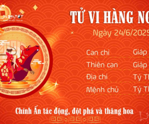 Tử vi 12 con giáp hôm nay - thứ 3 ngày 24/06/2025: Tý đột phá thăng hoa, Thân vận trình rạng rỡ