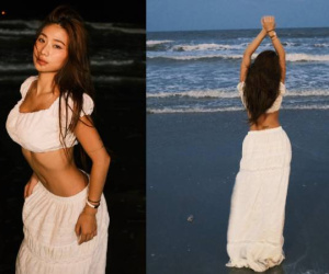 Louis Phạm khoe vòng eo bé xíu khó tin, không cần diện bikini nóng bỏng vẫn 'flex' trọn vòng 3 'đốt mắt'