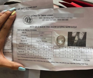 Đem 2 chiếc nhẫn vàng đi kiểm định, cô gái Hải Phòng ngỡ ngàng về kết quả