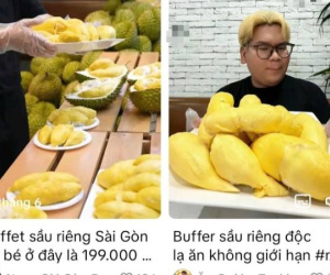 Buffet sầu riêng 199.000 đồng ăn trong 1 giờ 'gây bão' mạng xã hội