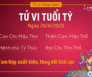 Tử vi thứ 7 ngày 28/6/2025 của 12 con giáp: Sửu có xung đột, Thân trách nhiệm