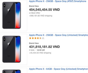 iPhone X giá gần 500 triệu đồng trên eBay