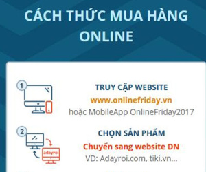 Cách mua hàng cực đơn giản ngày Online Friday 2017