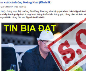 Đề nghị cấm xuất cảnh ông chủ Khaisilk: Tin bịa đặt lan tràn