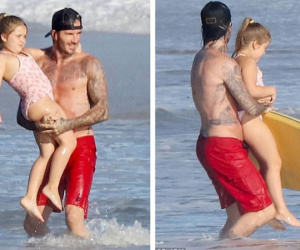 Hình ảnh Harper béo ú bị dân mạng chê xấu, vợ chồng Beckham 'nổi trận lôi đình'