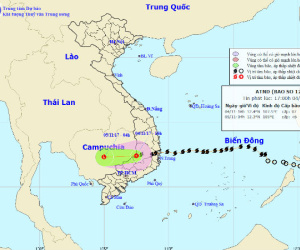 Bão số 12 suy yếu thành áp thấp nhiệt đới, sức gió mạnh nhất giật cấp 9