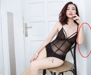 Lỗi hài hước gây cười trong bộ ảnh bikini nóng bỏng của Dương Yến Ngọc