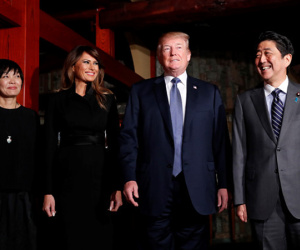 Trump, Abe ca ngợi liên minh giữa căng thẳng với Triều Tiên